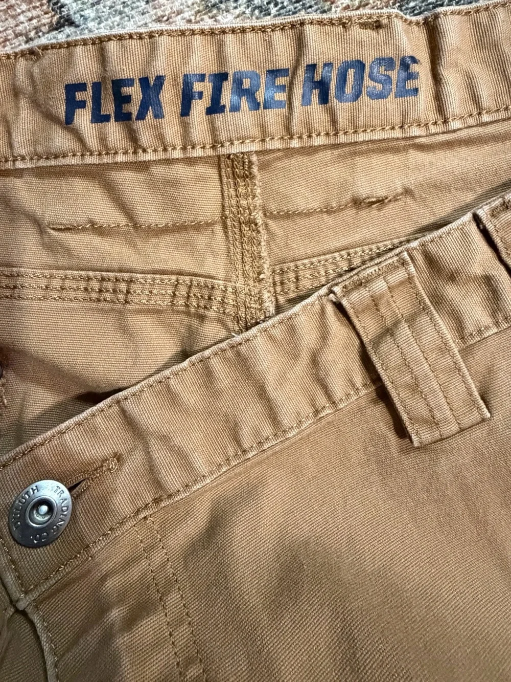 Duluth Flex Fire Hose Classic Tan Work Shorts